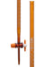 Burettes- Amber- with straight bore interchangeable PTFE key stopcock, capacity 25ml, Sub. Div. 0.10ml Tolerance ± 0.05ml, class 'A', Blue Graduation, with Individual Work Certificate, TD-27  - eiscoindustrial