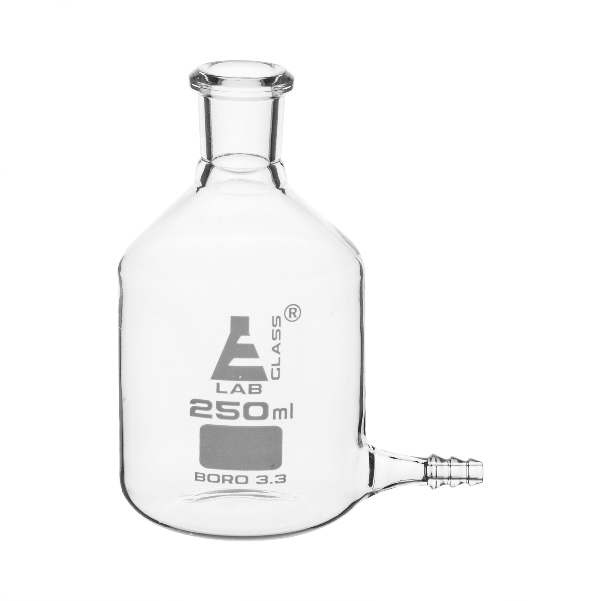 Aspirator Bottle with outlet for tubing, 250ml. - eiscoindustrial