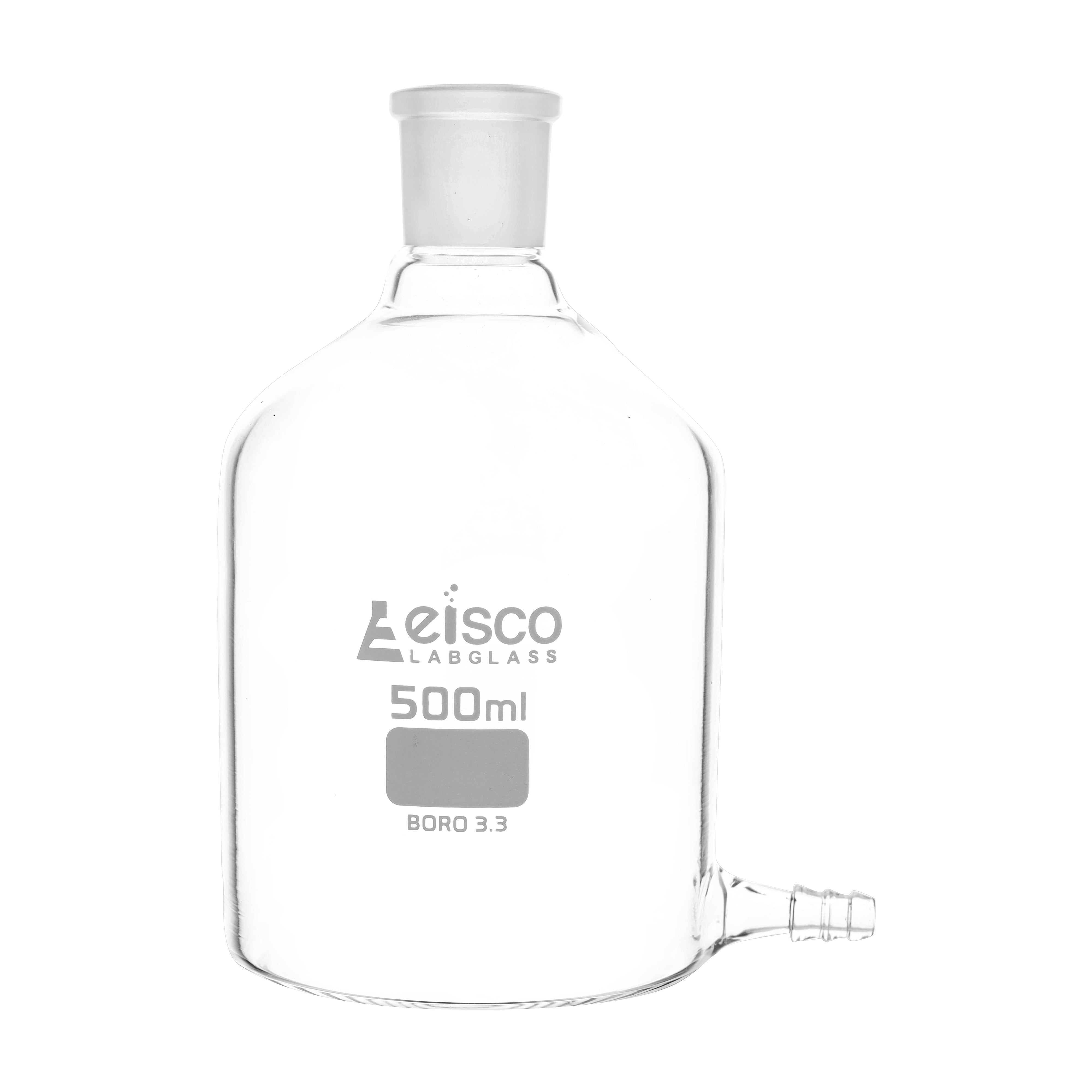 Aspirator Bottle with outlet for tubing 500 ML - eiscoindustrial