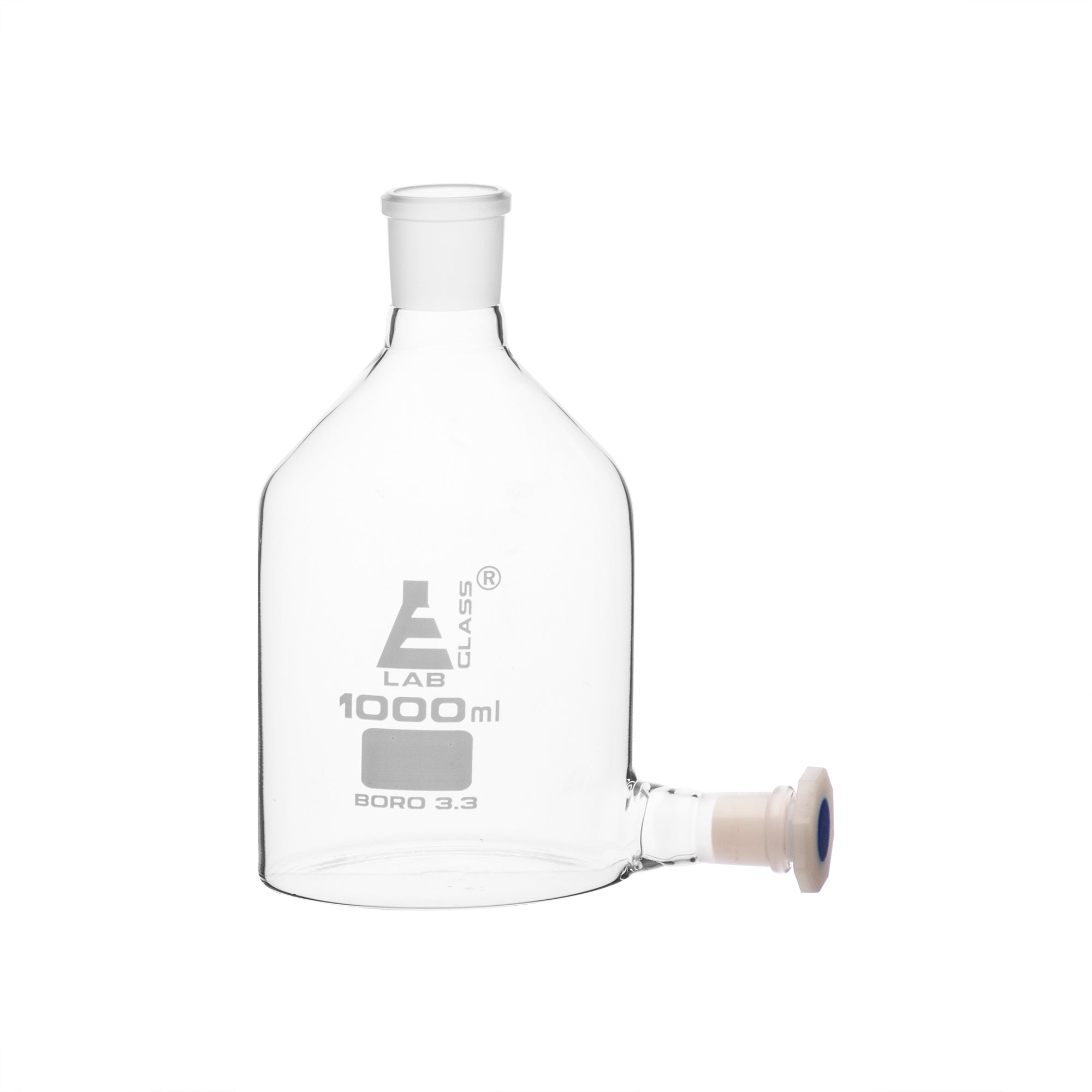 Aspirator Bottle with outlet for stopper, 1000ml. - eiscoindustrial