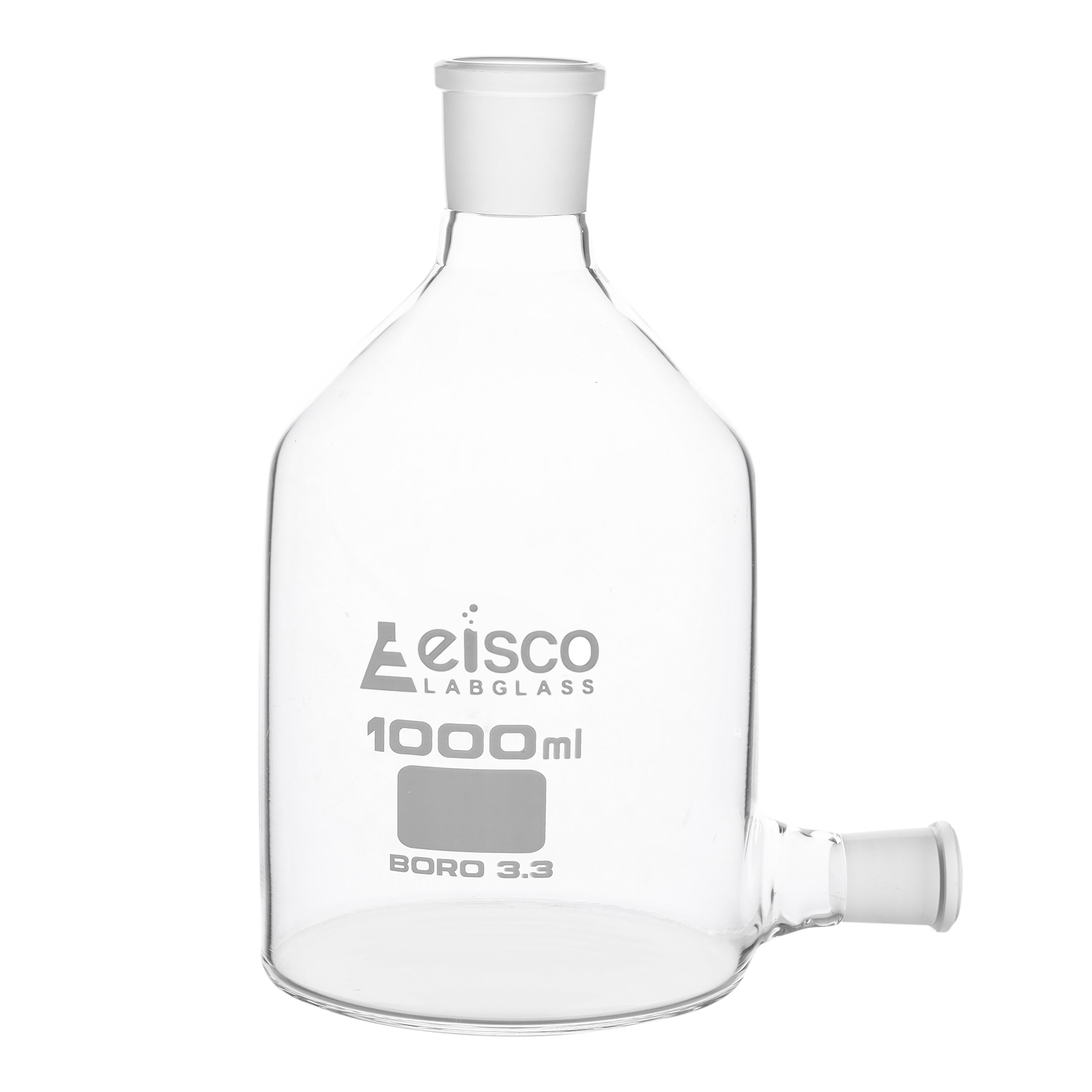 Aspirator Bottle with outlet for stopper 1000 ML - eiscoindustrial