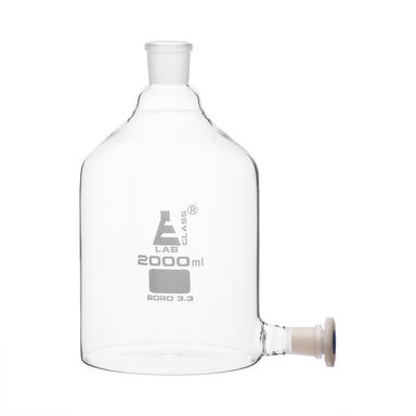 Aspirator Bottle with outlet for stopper, 2000ml. - eiscoindustrial