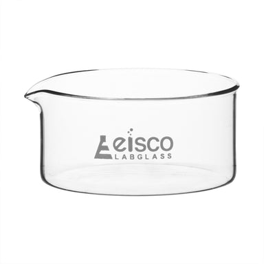 Dish Crystallizing 1000ml, outer dia 150mm, height 75mm. Borosilicate glass, flat bottom with spout - eiscoindustrial