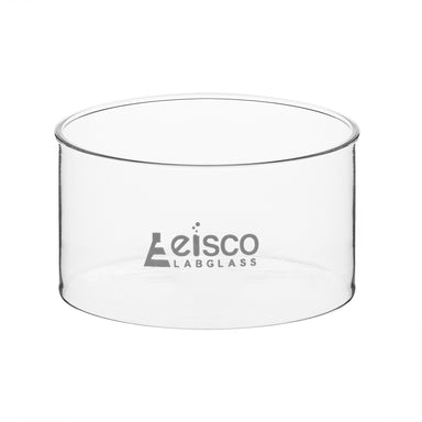 Dish Crystallizing 500ml, outer dia 115mm, height 65mm. Borosilicate glass, flat bottom without spout - eiscoindustrial