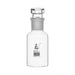 Bottle Reagent, borosilicate glass, wide mouth with interchangeable hexagonal glass hollow stopper 125ml, socket size 29/32 - eiscoindustrial