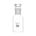 Bottle Reagent, borosilicate glass, wide mouth with interchangeable hexagonal glass hollow stopper 125ml, socket size 29/32 - eiscoindustrial