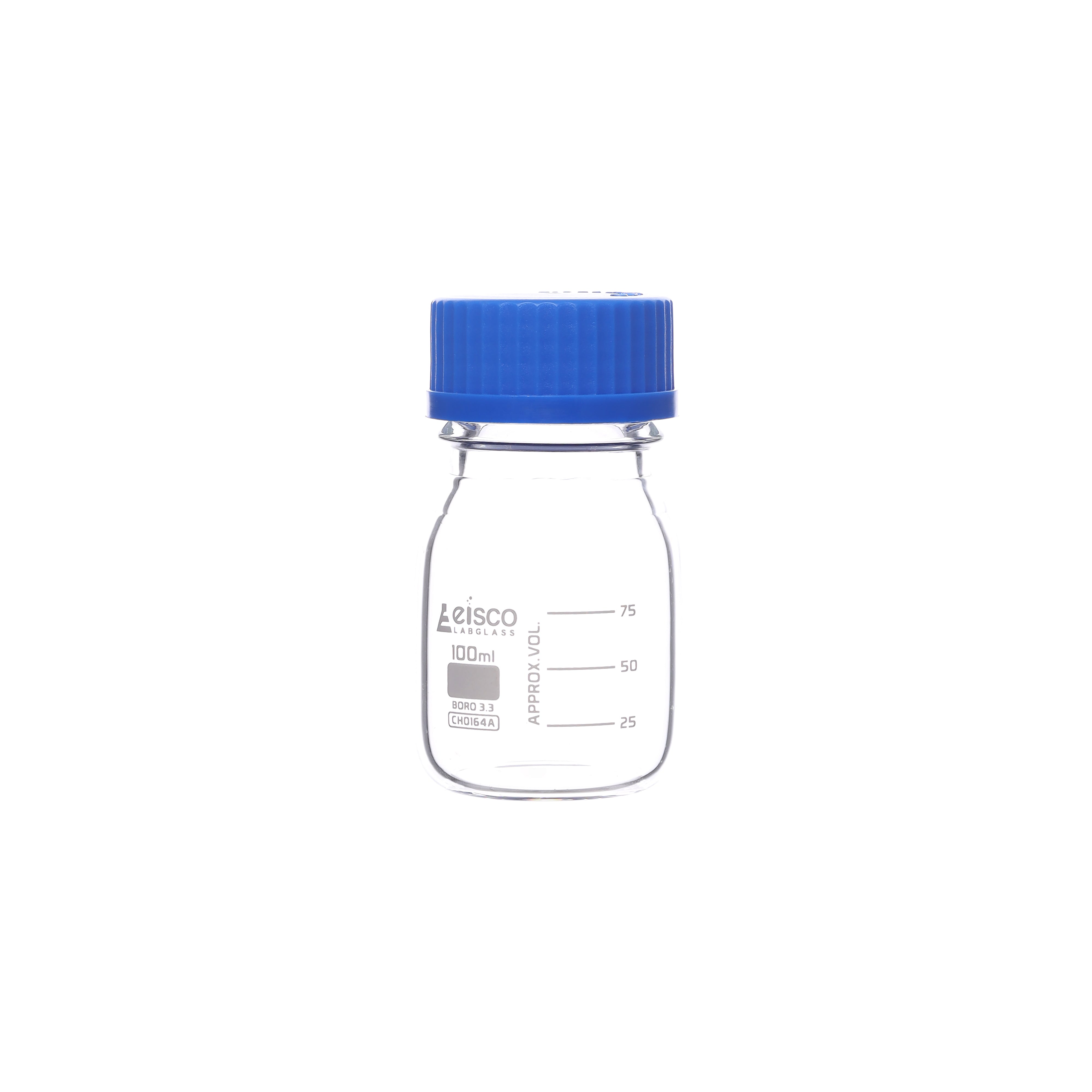 Bottle Reagent graduated, borosilicate glass, with screw cap (GL 45) 100ml. - eiscoindustrial