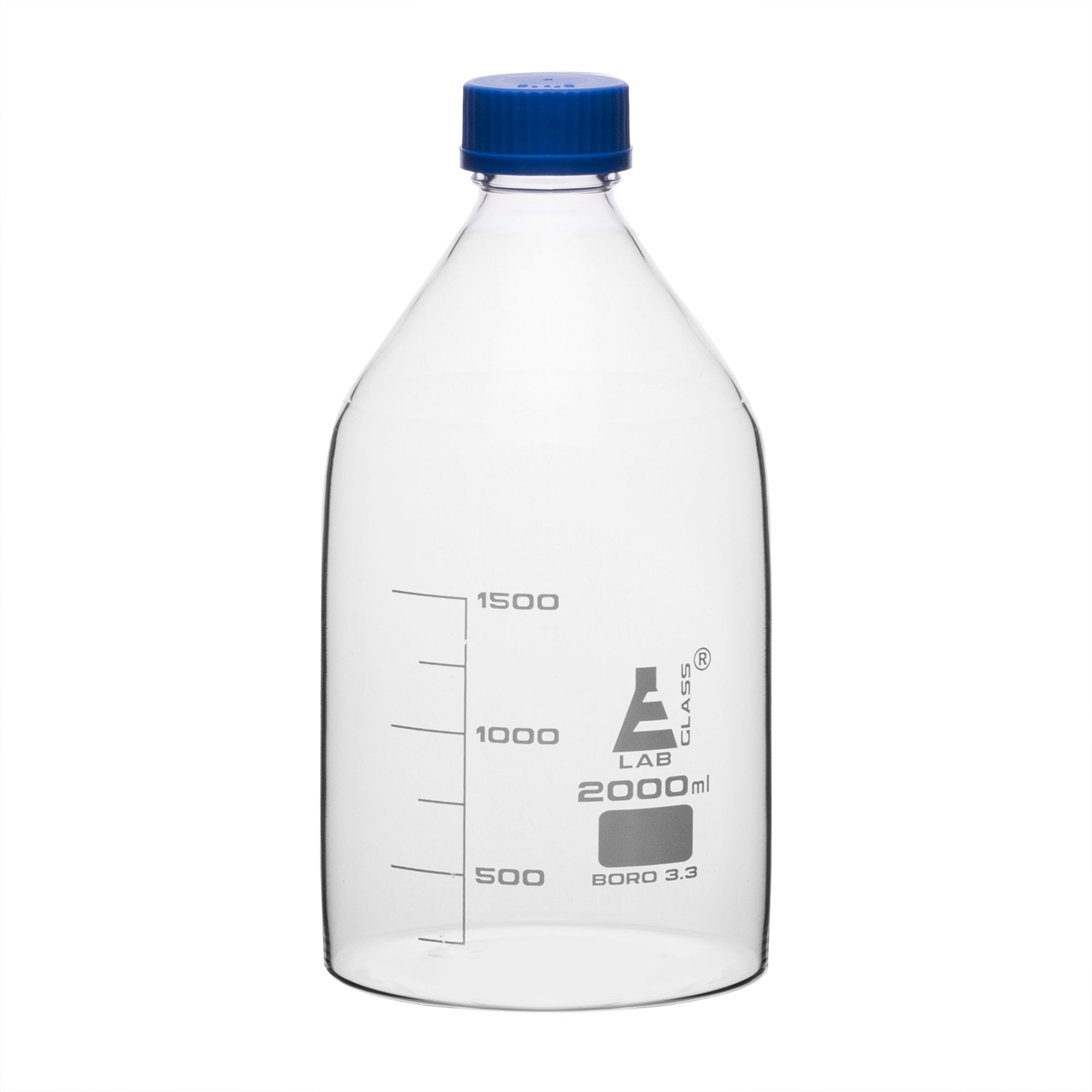 Bottle Reagent graduated, borosilicate glass, with screw cap (GL 45) 10000 ML - eiscoindustrial