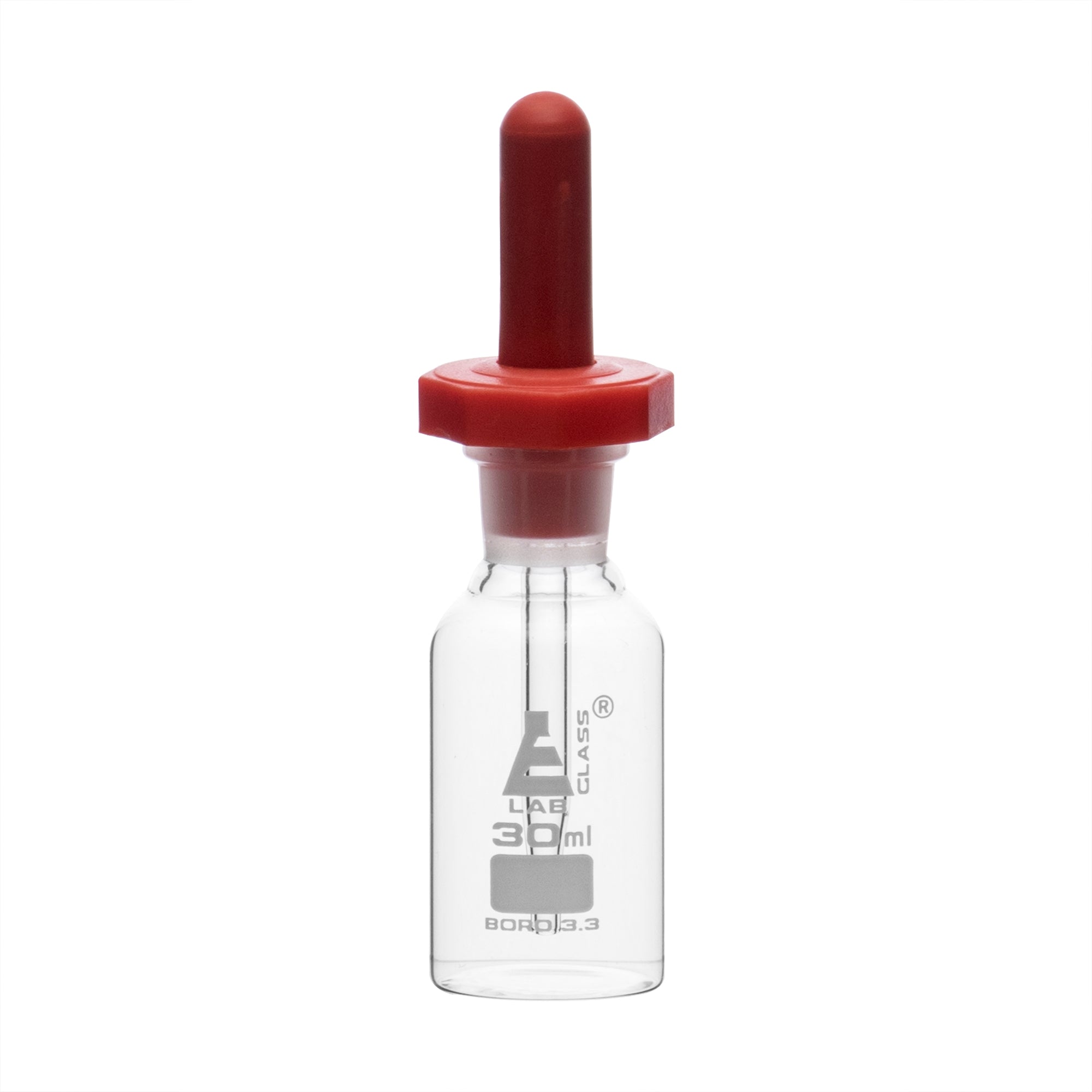 Bottle Pipette Dropping, clear glass, 30ml. - eiscoindustrial