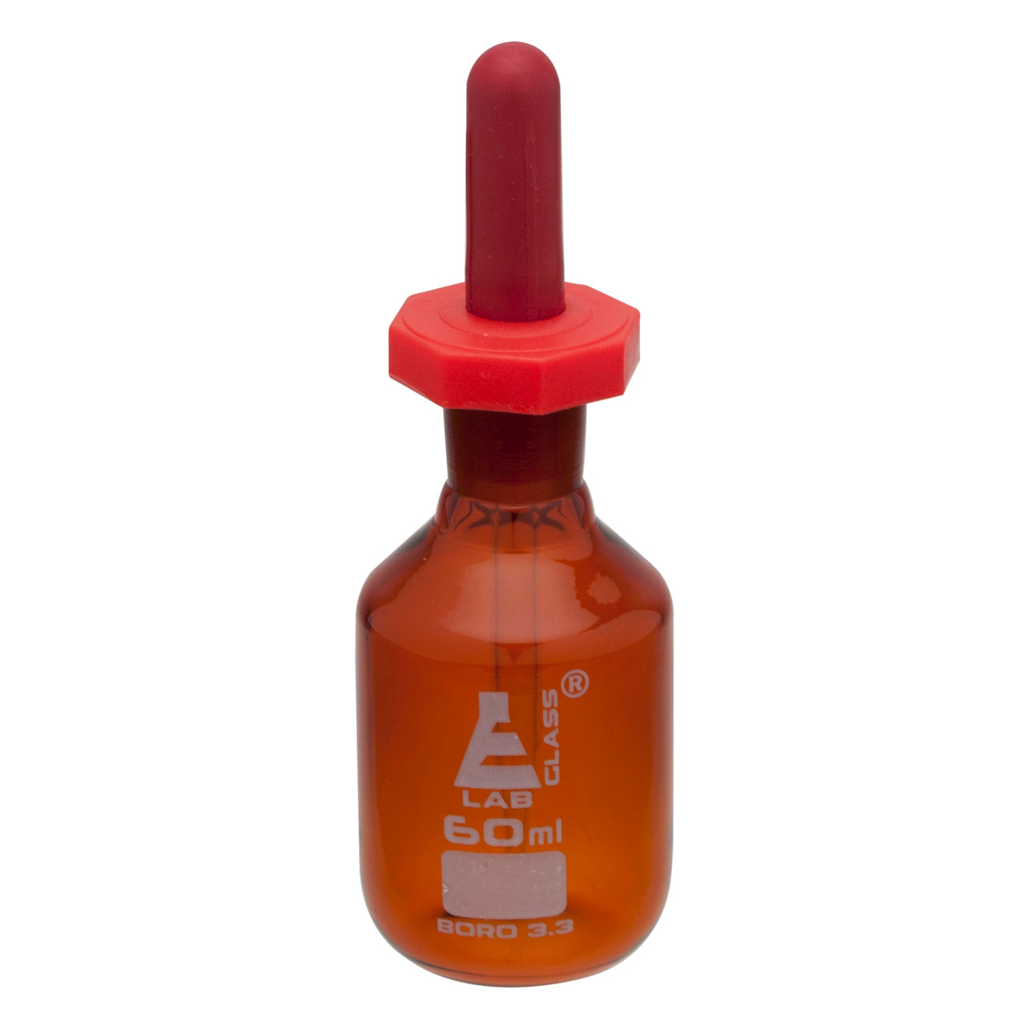 Bottle Pipette Dropping, Amber colour, 60ml. - eiscoindustrial