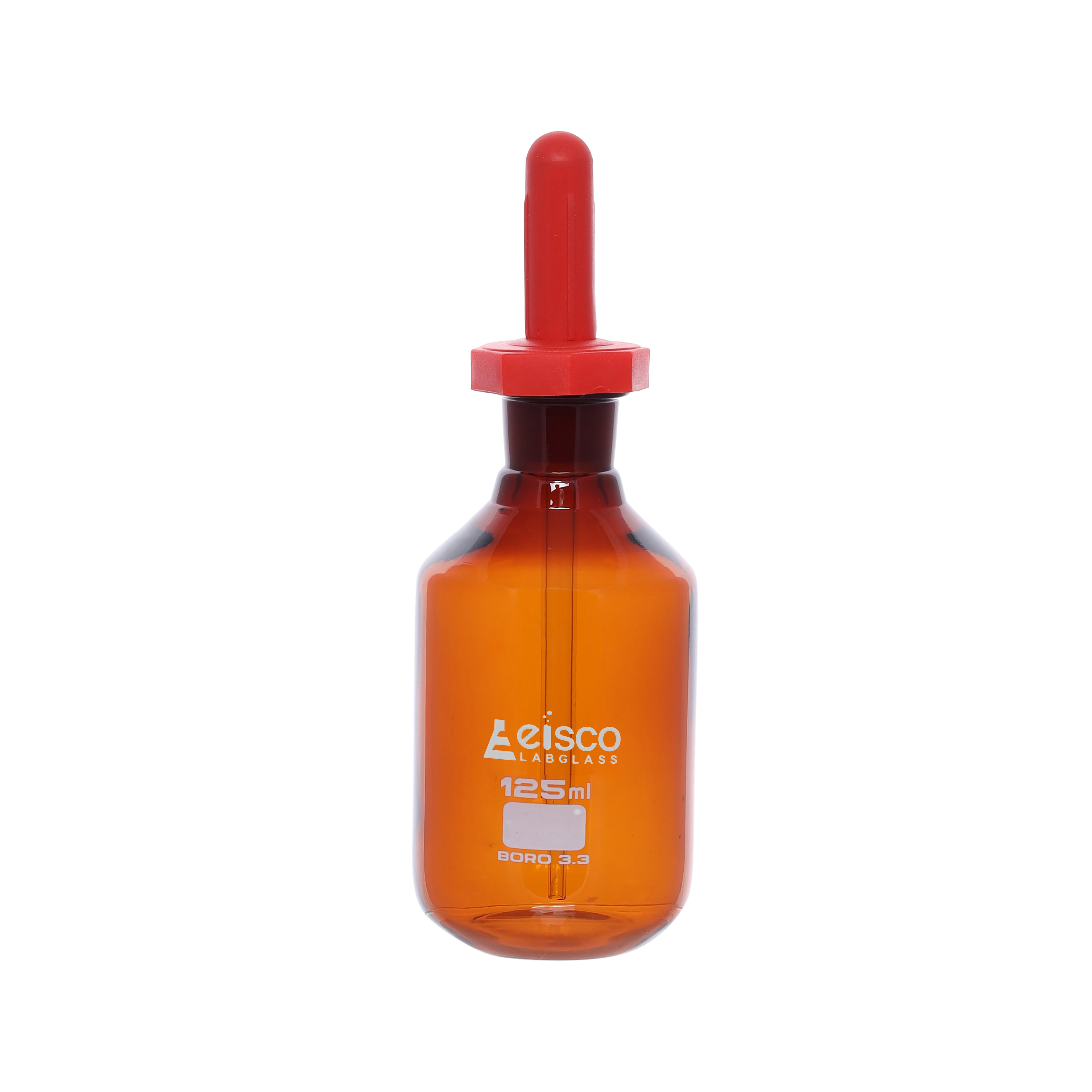 Bottle Pipette Dropping, Amber colour, 125ml. - eiscoindustrial