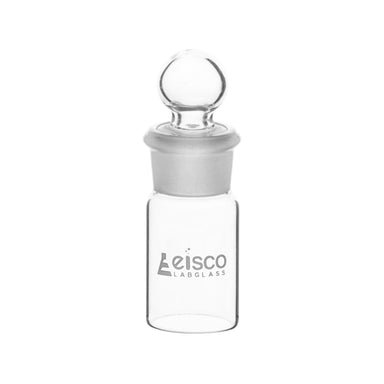 Weighing bottle-Tall form, borosilicate glass with interchangeable ground stopper, cap. 5ml, OD 20mm, height 40mm - eiscoindustrial