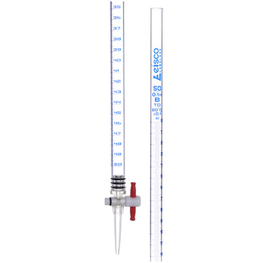 Burettes - Acrylic Capacity ml-50 Sub. Div. ml-0.10 Tolerance  ± ml-0.10 - eiscoindustrial