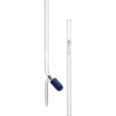 Burettes - PTFE Rotaflow stopcock, capacity 10ml, Sub. Div. 0.05ml Tolerance ± 0.03ml, class 'A', White Graduation - eiscoindustrial