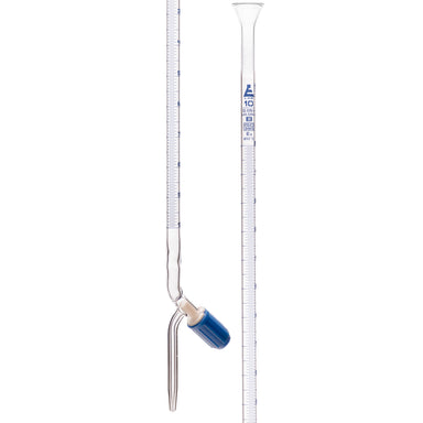 Burettes - PTFE Rotaflow stopcock, capacity 10ml, Sub. Div. 0.05ml Tolerance ± 0.05ml, class 'B', Blue Graduation - eiscoindustrial