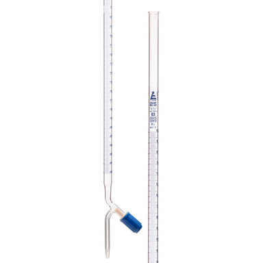 Burettes - PTFE Rotaflow stopcock, capacity 25ml, Sub. Div. 0.10ml Tolerance ± 0.10ml, class 'B', Blue Graduation - eiscoindustrial