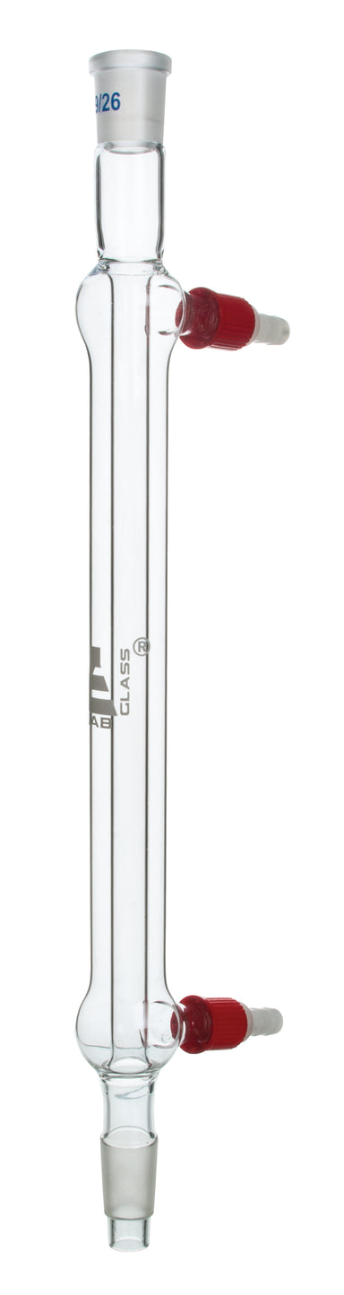 Condenser Liebig-Jointed, Socket size 24/29 & Cone size 24/29, Length 40cm, boro. Glass with Glass Connector - eiscoindustrial