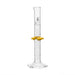 Cylinder Measuring Graduated, cap. 10ml., class 'B', glass hex. base,with protective guard & spout, borosilicate glass, white Graduation. As per ASTM E1272 std. - eiscoindustrial