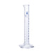 Cylinder Measuring Graduated, cap. 10ml., class 'B', Hex. base with spout, borosilicate glass, Blue Graduation - eiscoindustrial