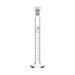 Cylinder Mixing Graduated, cap. 10ml., class 'A', glass round base, complete with interchangeable Glass stopper, borosilicate glass, White Graduation - eiscoindustrial