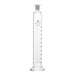 Cylinder Mixing Graduated, cap. 500ml., class 'A', glass round base, complete with interchangeable Glass stopper, borosilicate glass, White Graduation - eiscoindustrial