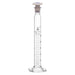 Cylinder Mixing Graduated, cap. 25ml., class 'B', glass hex. base, complete with interchangeable Glass stopper, borosilicate glass, White Graduation - eiscoindustrial