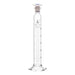 Cylinder Mixing Graduated, cap. 50ml., class 'B', glass hex. base, complete with interchangeable Glass stopper, borosilicate glass, White Graduation - eiscoindustrial