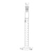 Cylinder Mixing Graduated, cap. 10ml., class 'A', glass hex. base, complete with interchangeable Glass stopper, borosilicate glass, White Graduation - eiscoindustrial