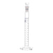 Cylinder Mixing Graduated, cap. 10ml., class 'A', glass hex. base, complete with interchangeable Glass stopper, borosilicate glass, Blue Graduation - eiscoindustrial