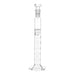 Cylinder Mixing Graduated, cap. 25ml., class 'A', glass hex. base, complete with interchangeable Glass stopper, borosilicate glass, White Graduation - eiscoindustrial