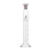 Cylinder Mixing Graduated, cap. 50ml., class 'A', glass hex. base, complete with interchangeable Glass stopper, borosilicate glass, White Graduation - eiscoindustrial