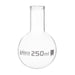 Flask Boiling 250ml, round bottom, narrow neck, borosilicate glass - eiscoindustrial