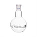 Flask Boiling with joint 100ml, socket size 14/23, round bottom, interchangeable joint, single neck, borosilicate glass - eiscoindustrial