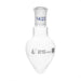 Flask Boiling - Pear Shape, short neck with interchangeable joint 25ml, socket size 14/23, borosilicate glass - eiscoindustrial