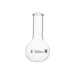 Flask Boiling - Florence, flat bottom, narrow neck with beaded rim 50ml, borosilicate glass - eiscoindustrial