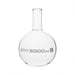 Flask Boiling - Florence, flat bottom, narrow neck with beaded rim 5000ml, borosilicate glass - eiscoindustrial