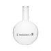 Flask Boiling - Florence, flat bottom, narrow neck with beaded rim 10,000ml, borosilicate glass - eiscoindustrial