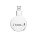 Flask Boiling with joint, flat bottom, short neck, interchangeable joint 500ml, socket size 29/32, borosilicate glass - eiscoindustrial