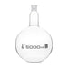 Flask Boiling with joint, flat bottom, short neck, interchangeable joint 5000ml, socket size 29/32, borosilicate glass - eiscoindustrial