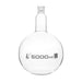 Flask Boiling with joint, flat bottom, short neck, interchangeable joint 5000ml, socket size 34/35, borosilicate glass - eiscoindustrial