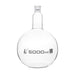 Flask Boiling with joint, flat bottom, short neck, interchangeable joint 5000ml, socket size 45/40, borosilicate glass - eiscoindustrial