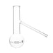 Flask Distilling with side arm 25ml., round bottom with side arm, borosilicate glass - eiscoindustrial