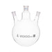 Flask Distilling round bottom, cap. 2000ml, borosilicate glass, three neck at angle, centre socket 29/32, side socket 24/29 - eiscoindustrial