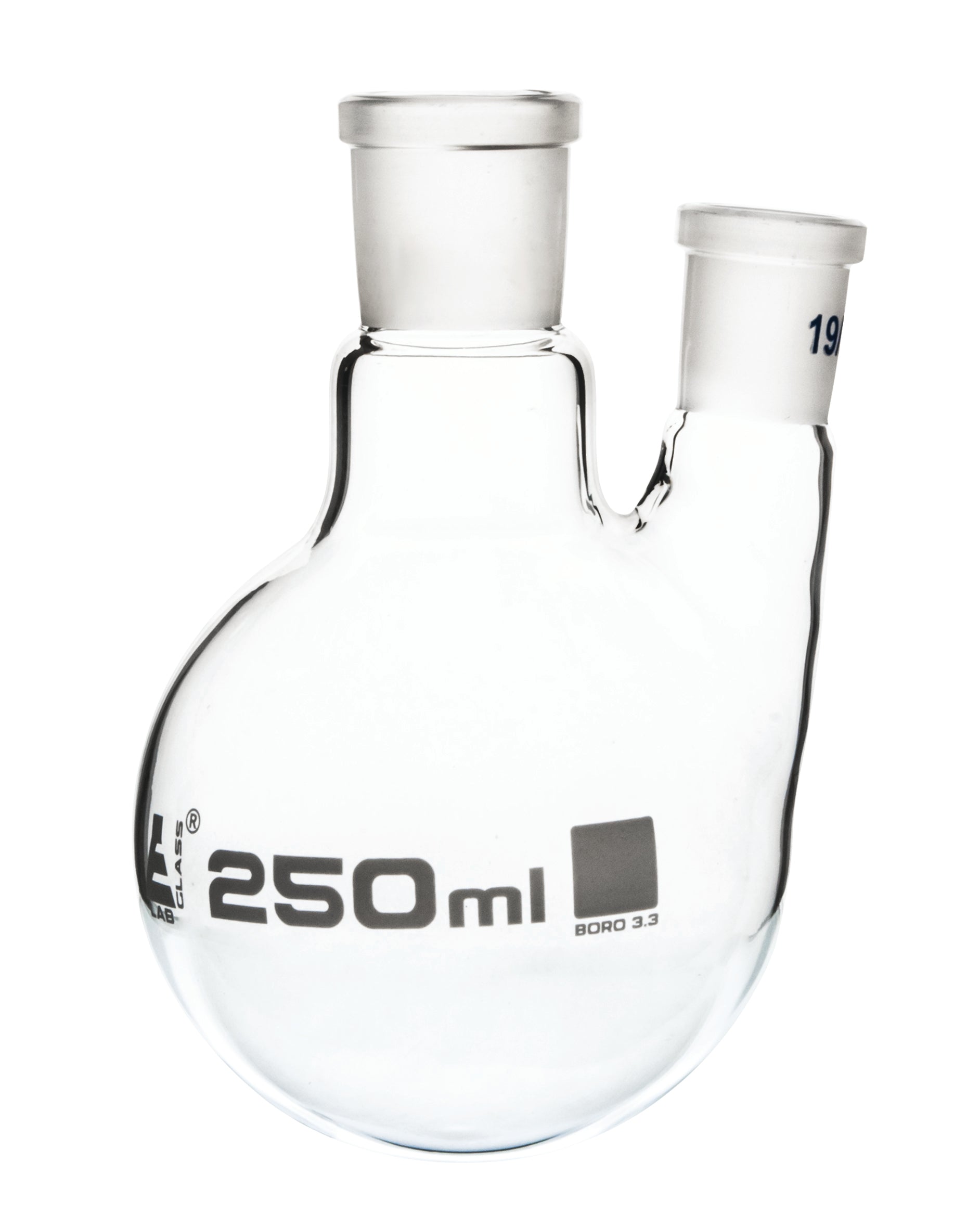 Flask Distilling Round Botton with joint  250ml 24/29, 19/26 - eiscoindustrial