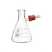 Flask Filtering 100ml., Conical, with integral side arm, Plastic Screw Thread - eiscoindustrial