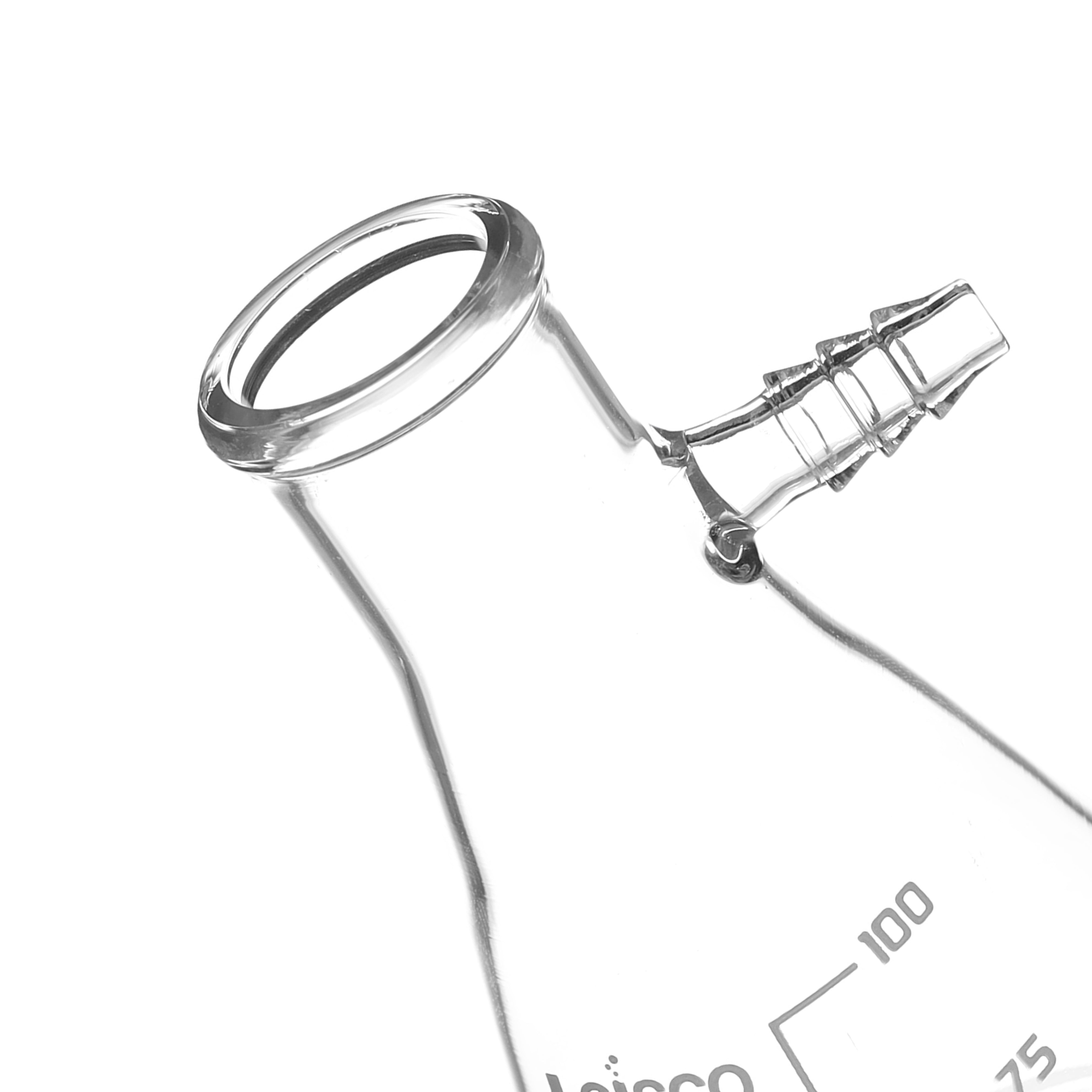 Flask Filtering 100ml., Conical, with integral side arm, Glass Connector - eiscoindustrial