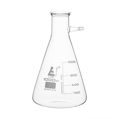 Flask Filtering 1000ml., Conical, with integral side arm, Glass Connector - eiscoindustrial