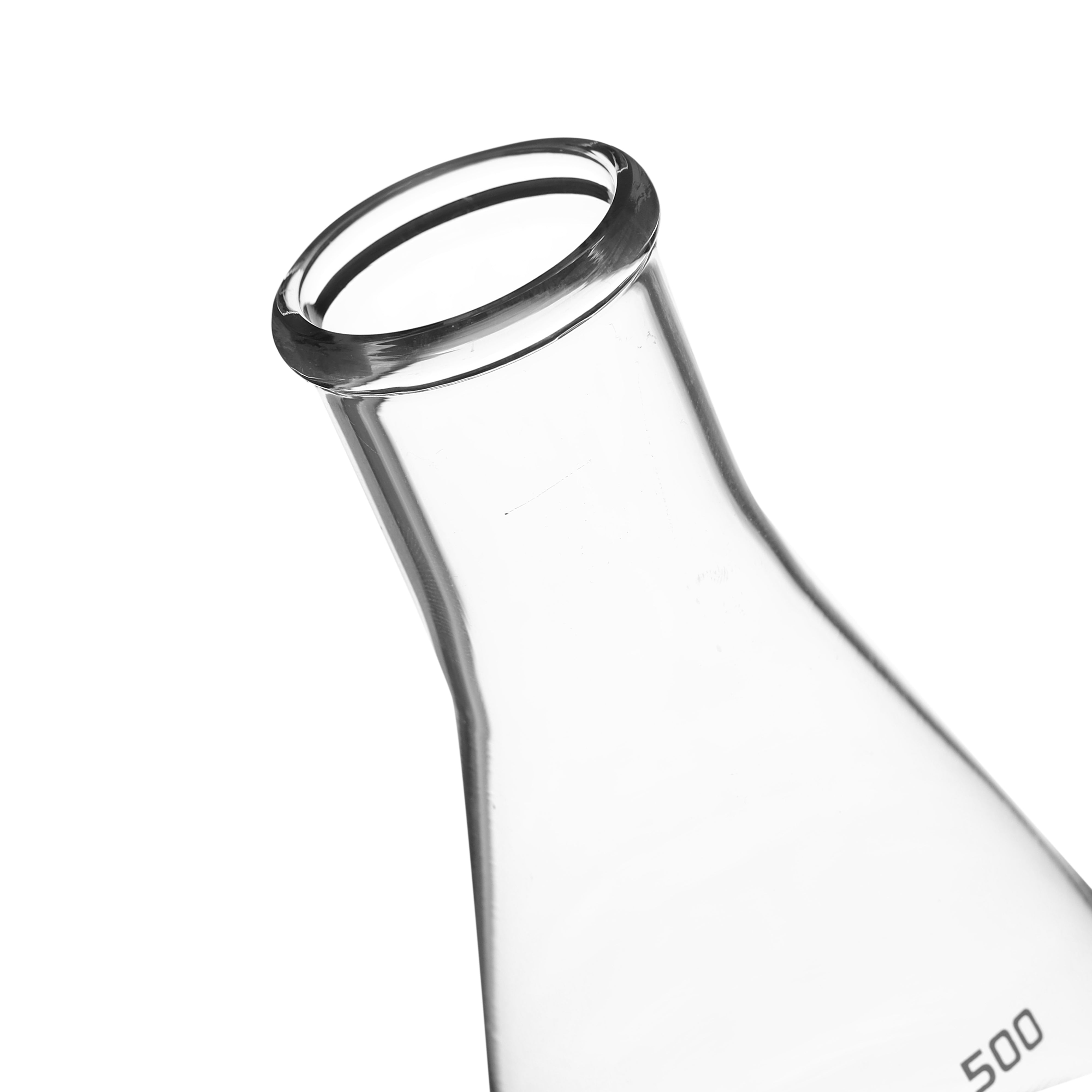 Flask Conical 1000ml, narrow neck, borosilicate glass ISI