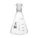 Flask Conical, 500ml, Socket size 29/32, with hollow glass stoppers, borosilicate glass - eiscoindustrial