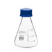 Flask Conical 125ml, Erlenmeyer, with teflon liner screw cap, borosilicate glass - eiscoindustrial